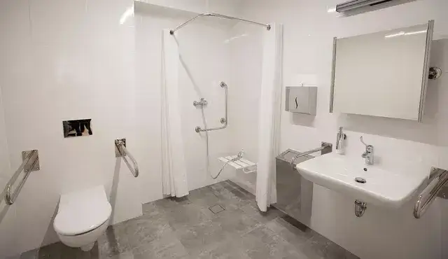 przykładowa łazienka dla osób niepełnosprawnych