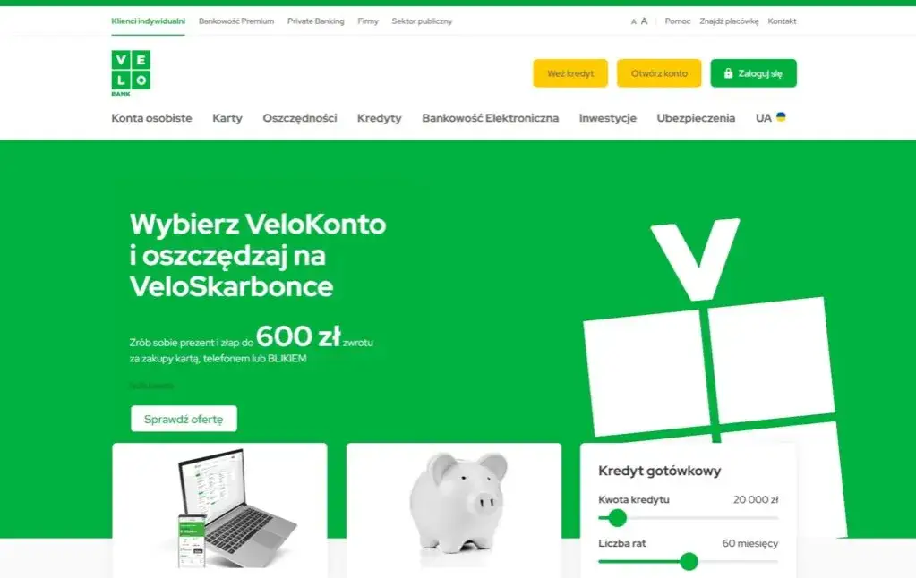 VeloBank logo decyzja kredytowa