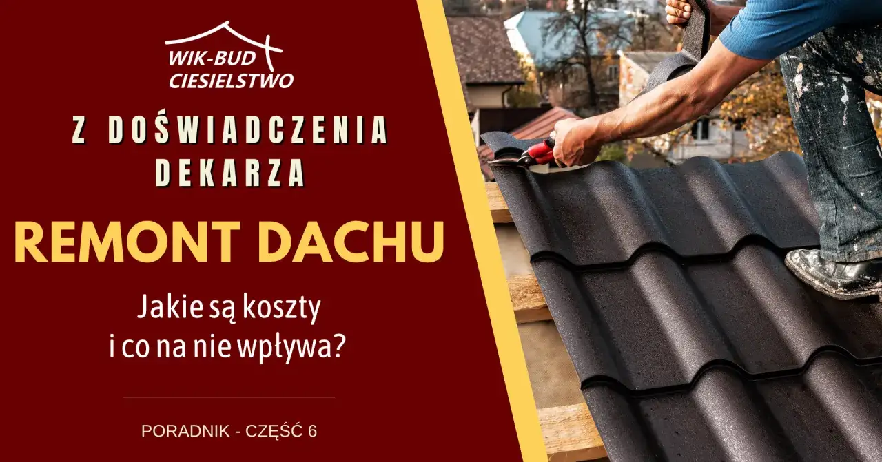 Dekarz układa dachówkę, pokazując, jak naprawić dach z dachówki. Poradnik o kosztach remontu dachu.
