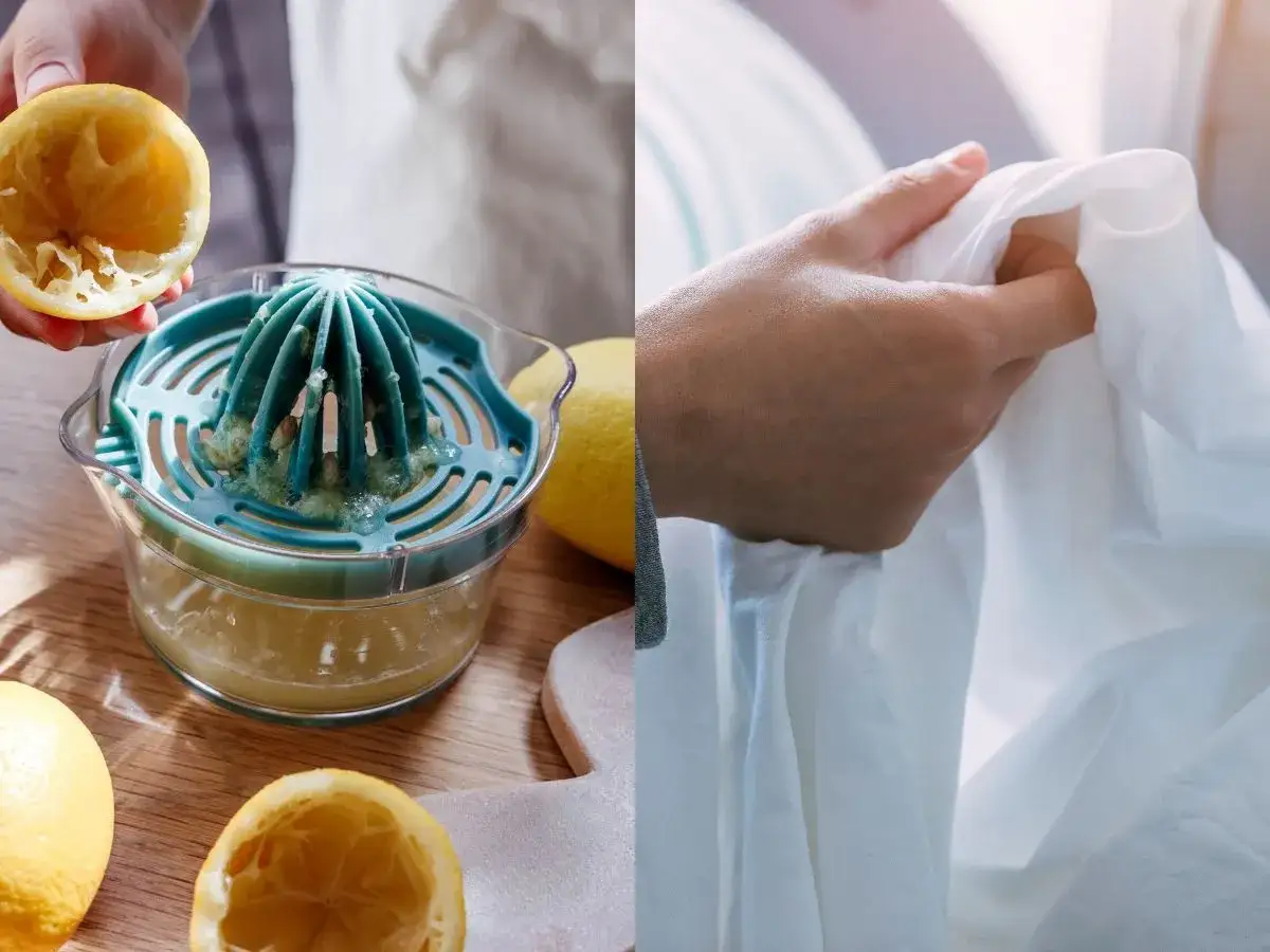 domowe sposoby na wybielanie ubrań soda ocet cytryna