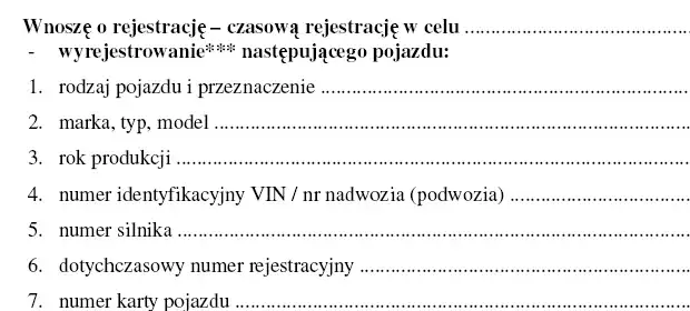 dokumenty do rejestracji motoroweru