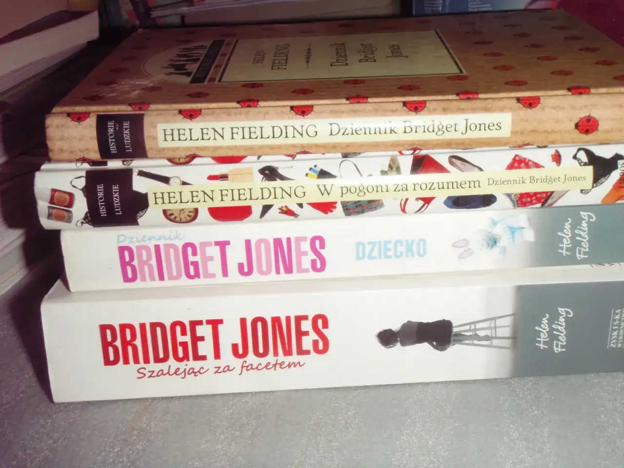 Okładki książek Bridget Jones seria