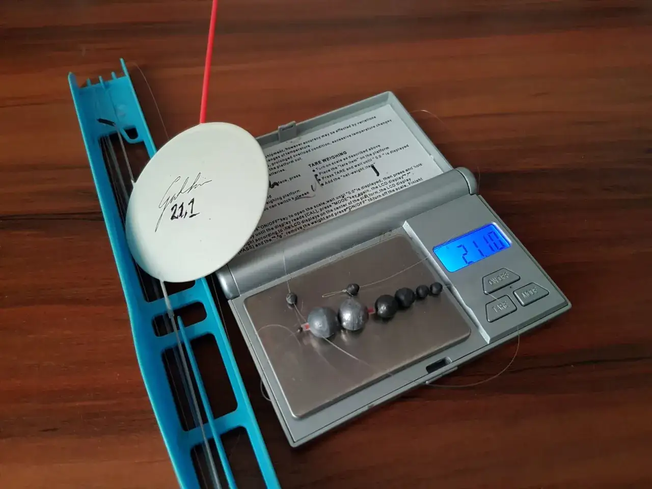 prawidłowo wyważony spławik