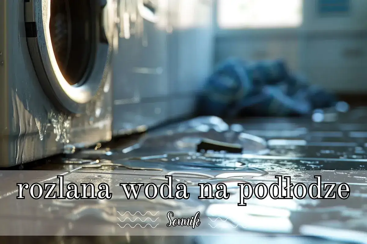Sennik: zalana podłoga w domu, woda wycieka z pralki. Chaos i nieporządek, które trzeba posprzątać.
