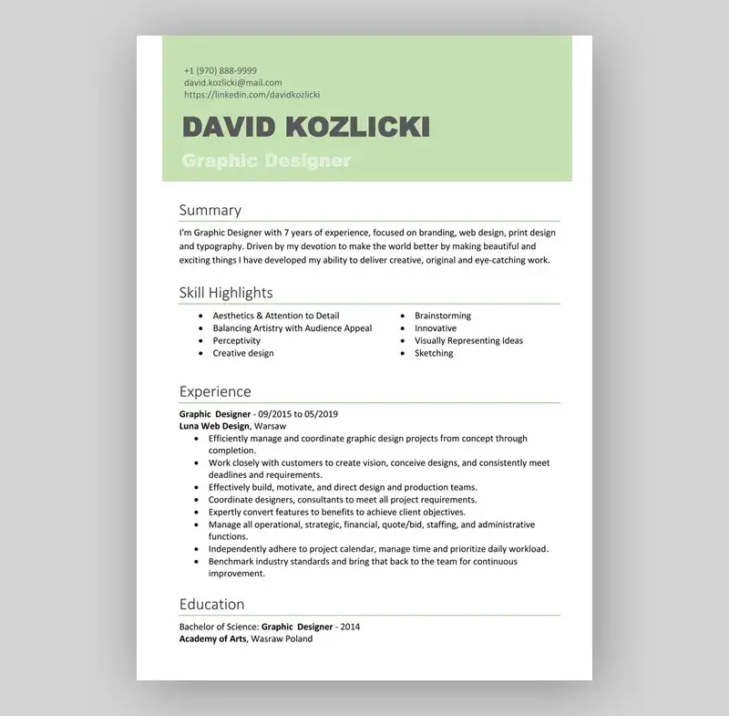 różnice polskie angielskie CV