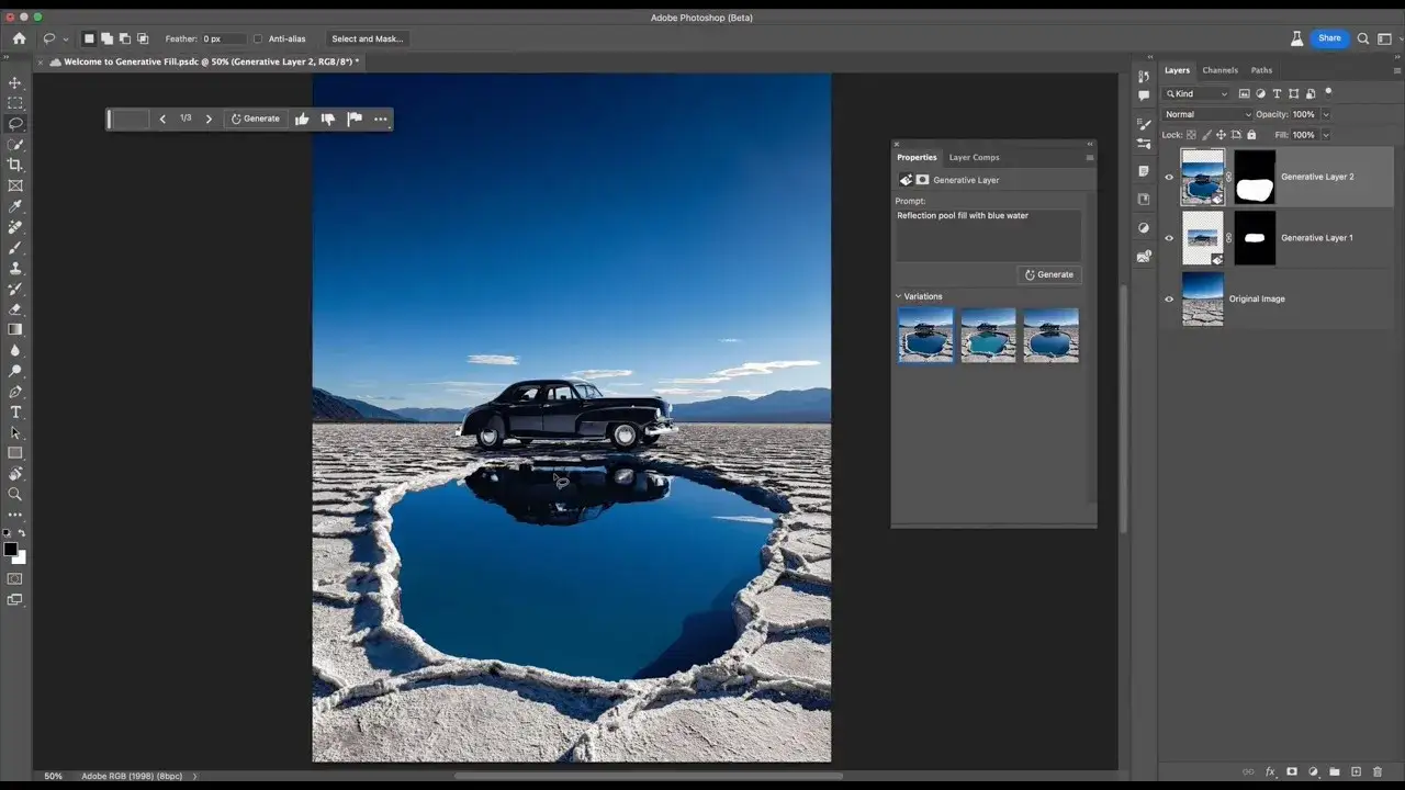 Photoshop Generative Fill przykłady