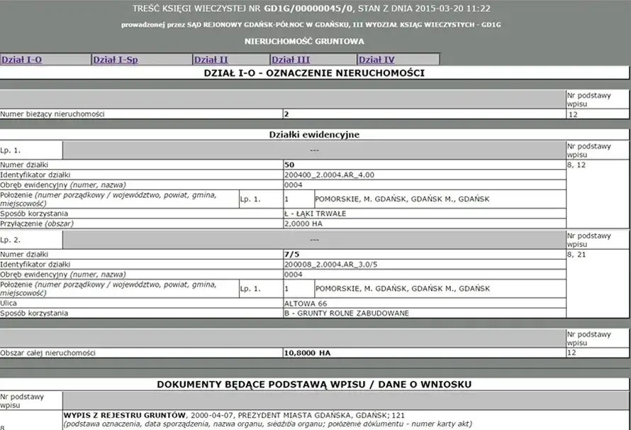 księga wieczysta online ekran