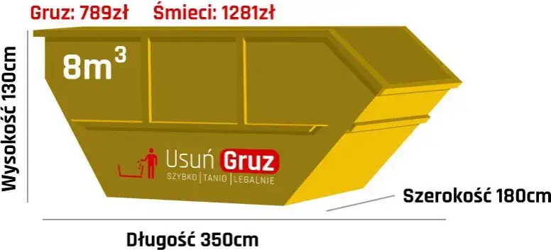 kontenery na gruz r&oacute;żne rozmiary