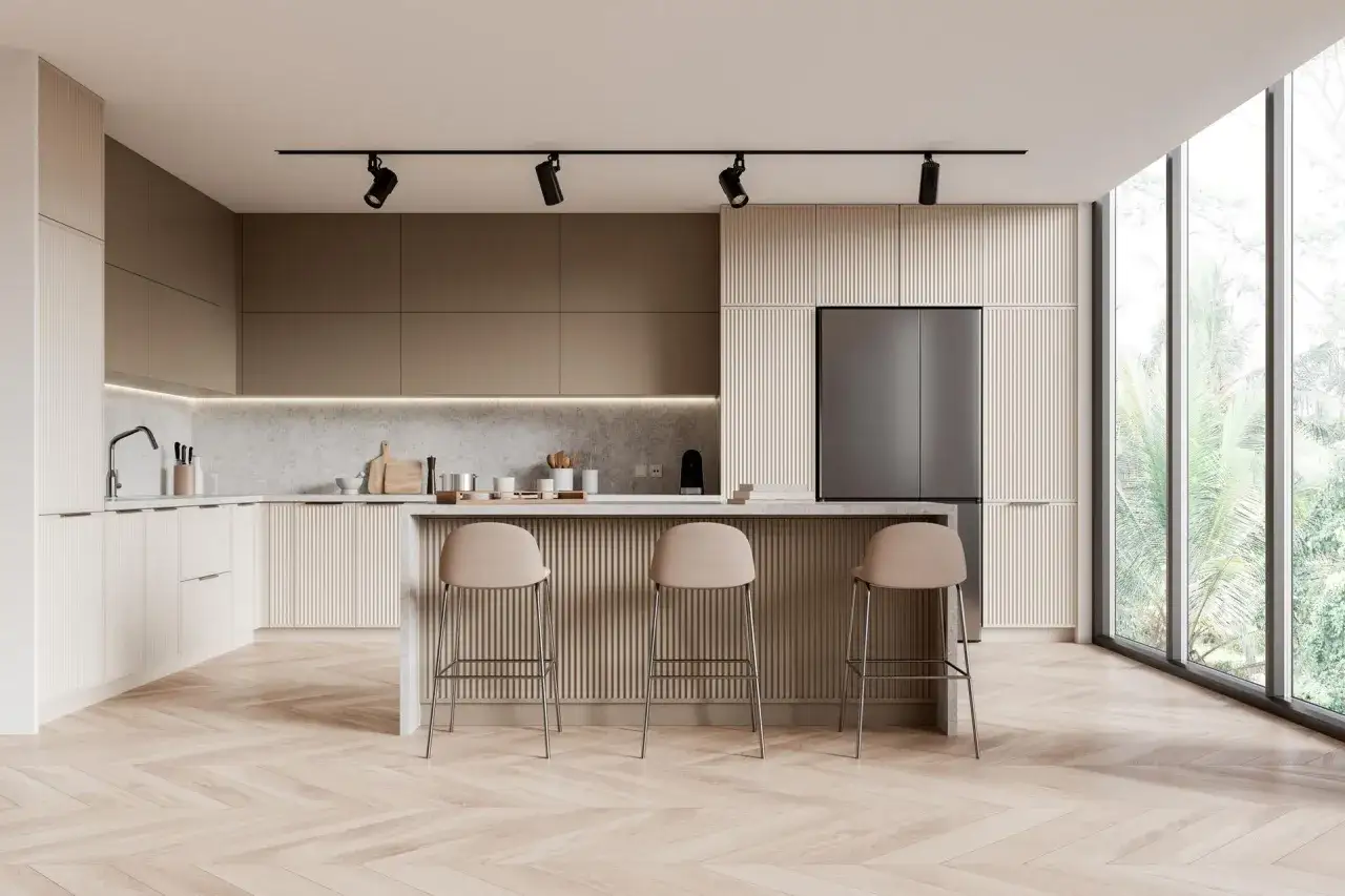 Modna kuchnia w bloku 2026 trendy cozy minimalism