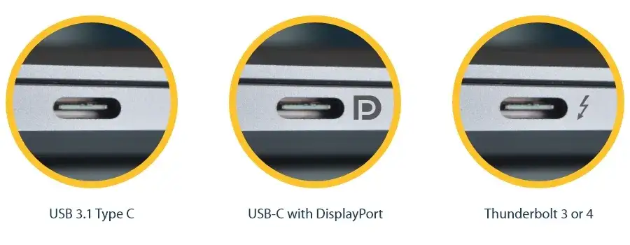 symbole USB-C DisplayPort Alt Mode