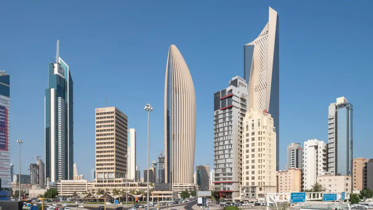 nowoczesna architektura i wieżowce w Kuwait City