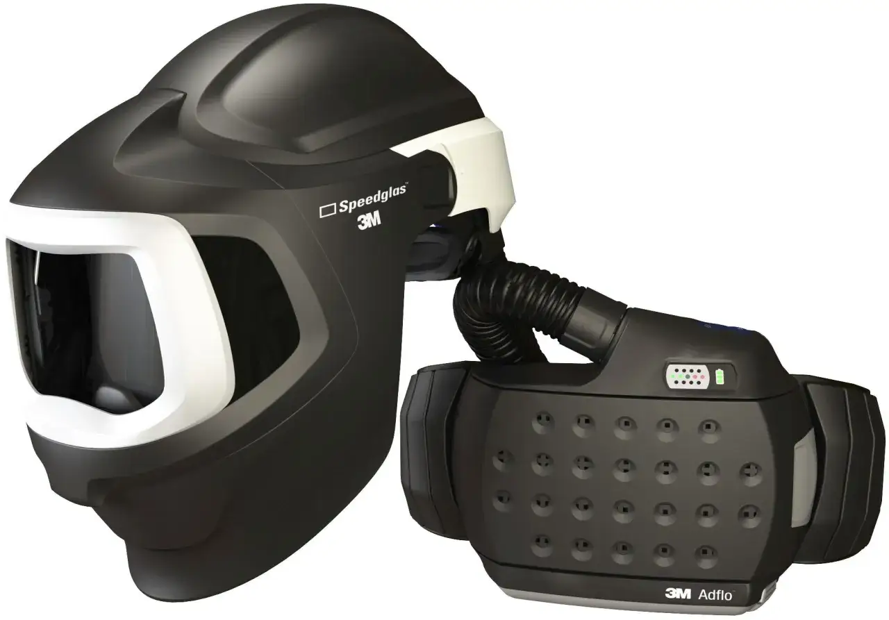 Profesjonalny system wentylowanej ochrony dr&oacute;g oddechowych 3M Speedglas z filtrami Adflo.
