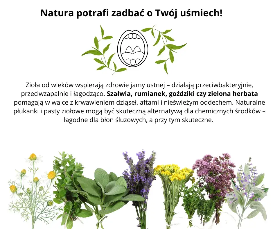 domowe sposoby zapalenie jamy ustnej zioła płukanki