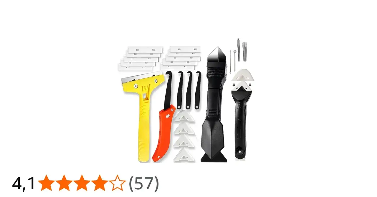 Zestaw narzędzi do silikonowania, który pomoże Ci odpowiedzieć na pytanie, czy można kłaść silikon na silikon.