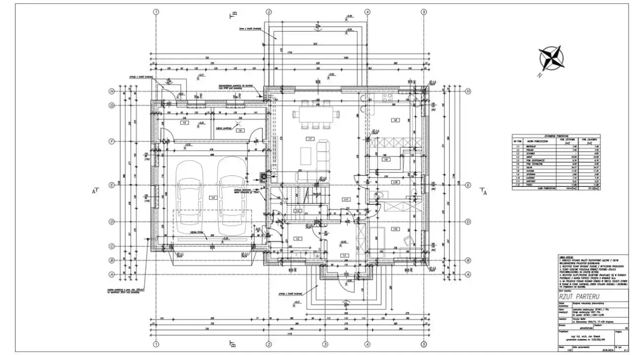 plan domu rzut wymiary