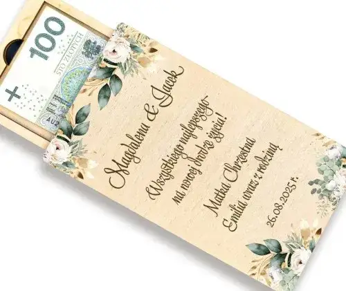 Koperta z pieniędzmi na ślub