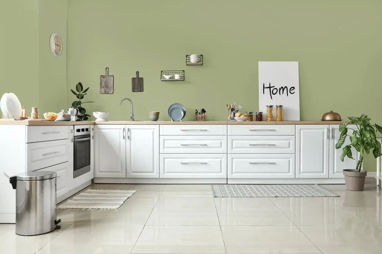 kuchnia ściana farba ceramiczna