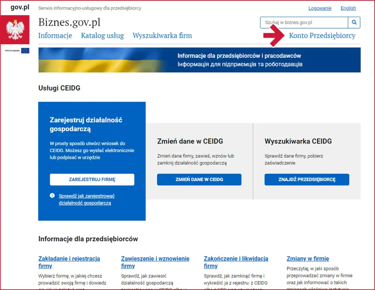 biznes.gov.pl strona gł&oacute;wna