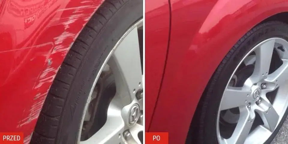 Lakierowanie drzwi samochodowych przed i po