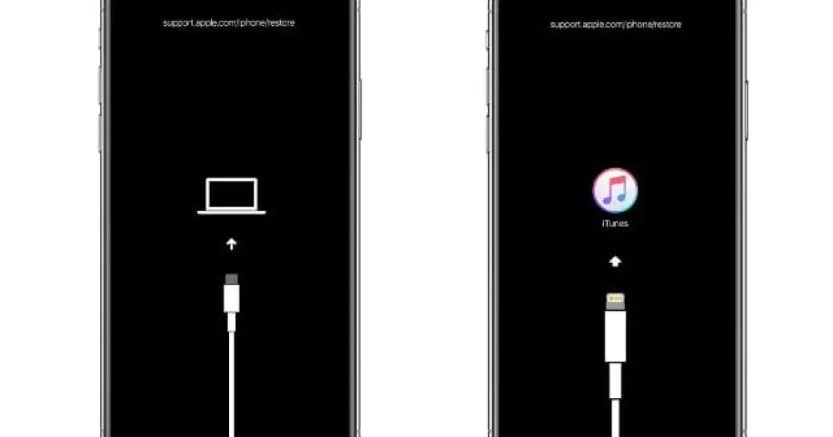 iPhone recovery mode ikona iTunes