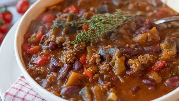 dania z mięsa mielonego kuchnie świata chili con carne moussaka