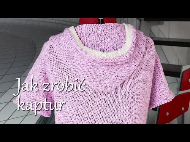 dziergany kaptur do swetra