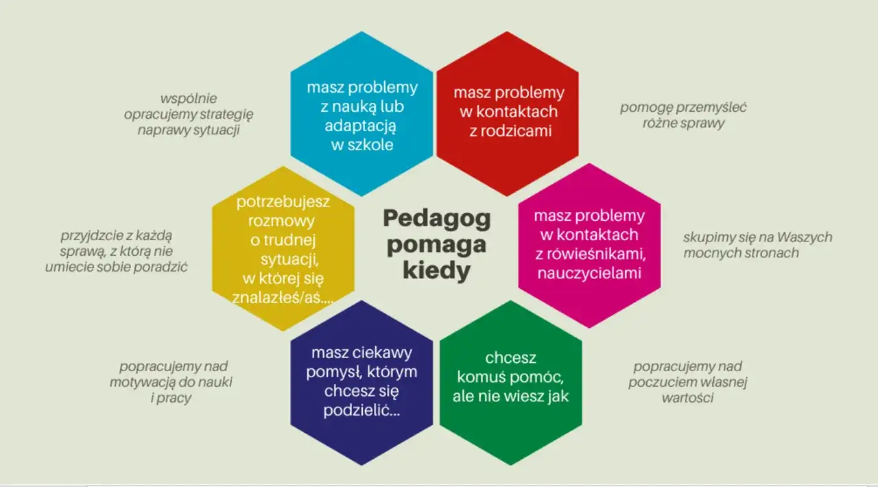 pedagog szkolny w pracy, r&oacute;żnorodne działania pedagoga