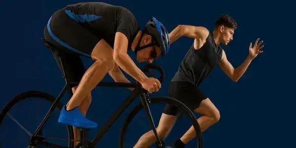 Porównanie biegania, pływania i jazdy na rowerze
