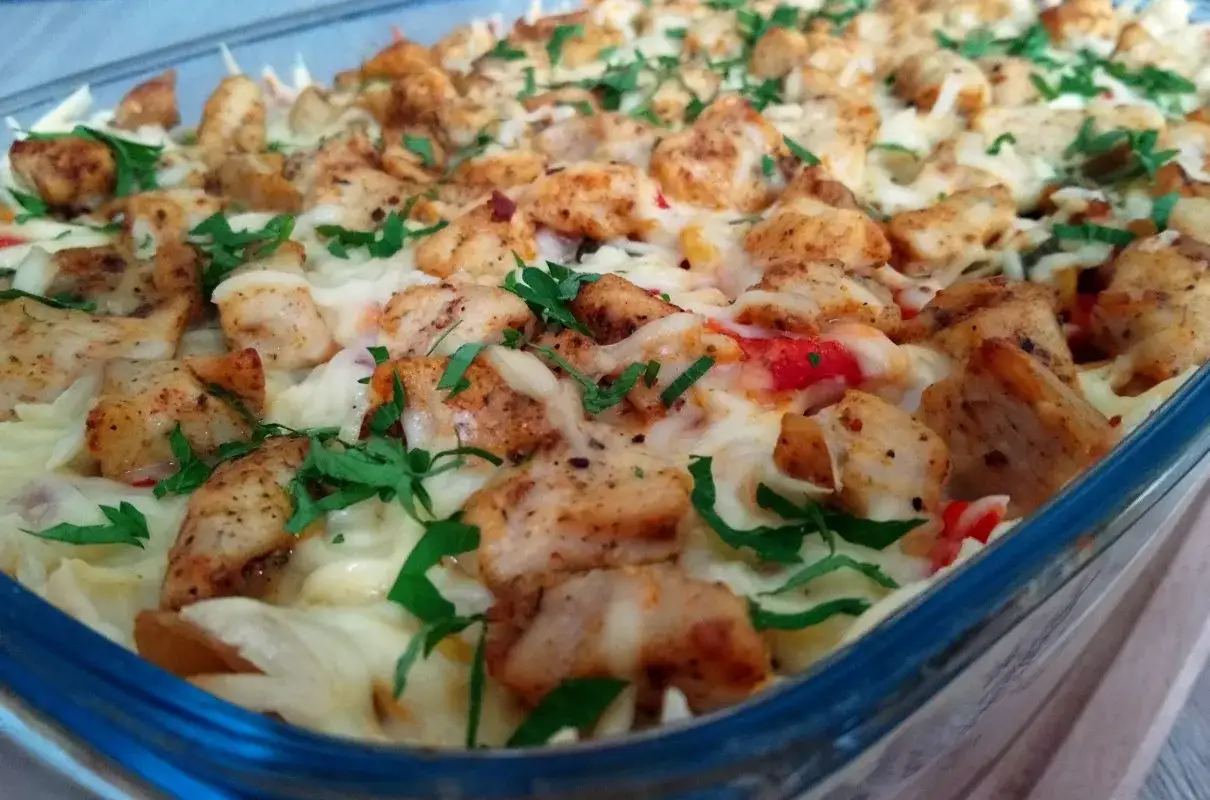 składniki na zapiekankę kebab gyros