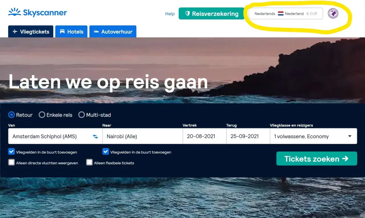 Mapa Afryki z zaznaczonymi regionami turystycznymi