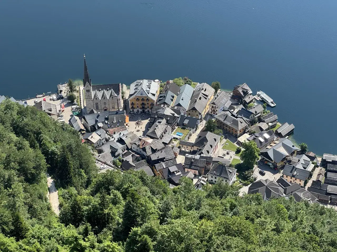 Hallstatt widok z g&oacute;ry