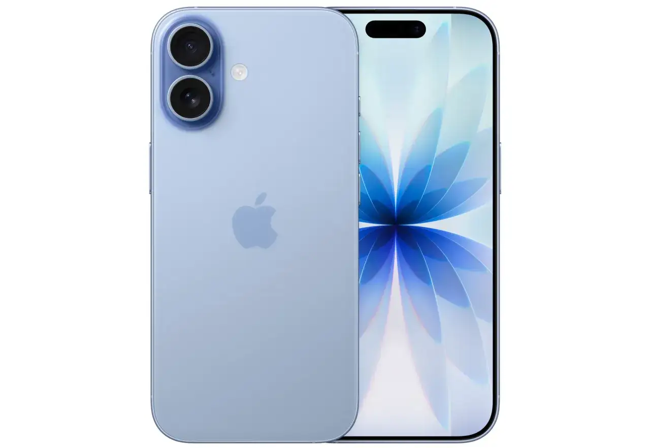 Jasnoniebieski iPhone z podwójnym aparatem z tyłu. Czy to właśnie ten telefon ma najlepszy aparat?