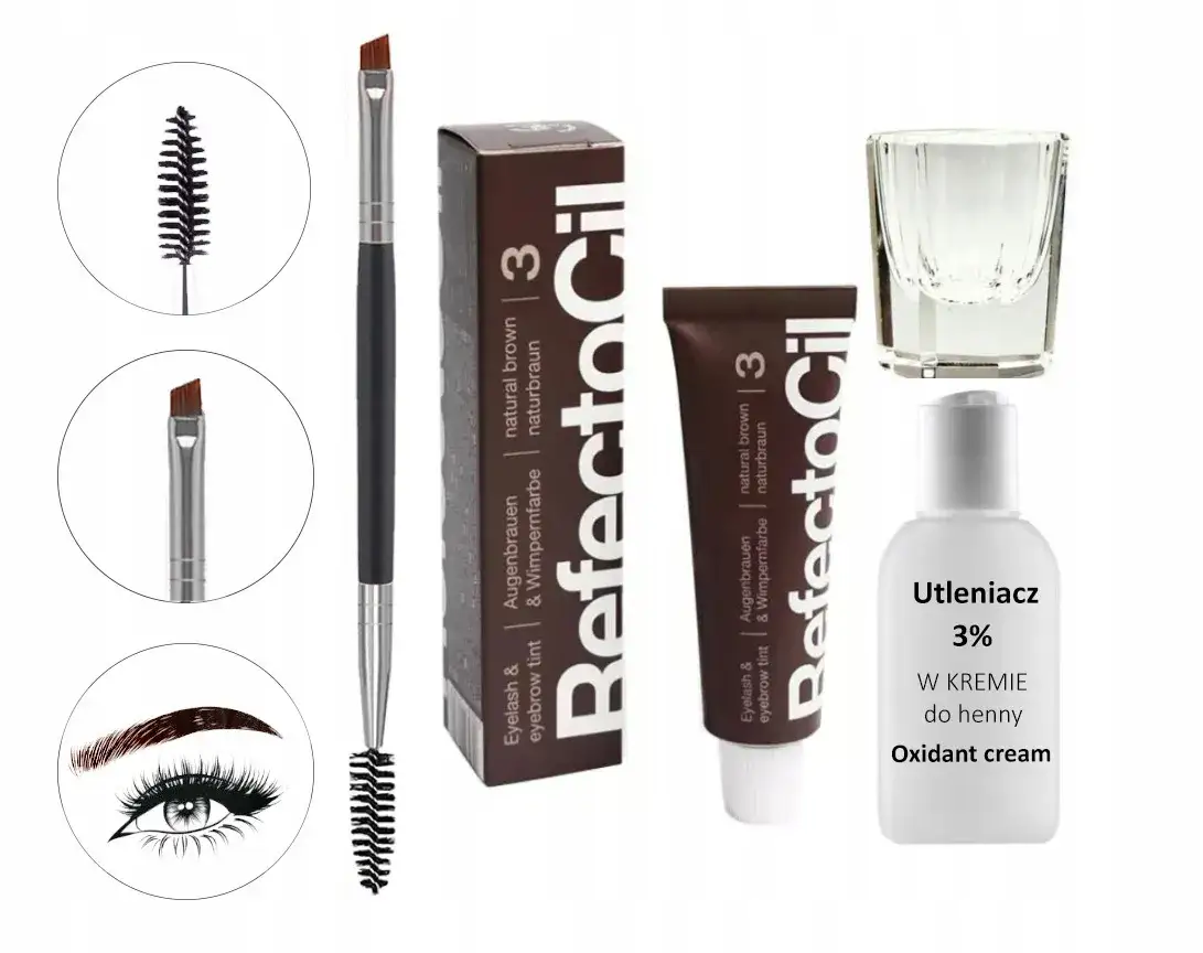zestaw do henny brwi w domu