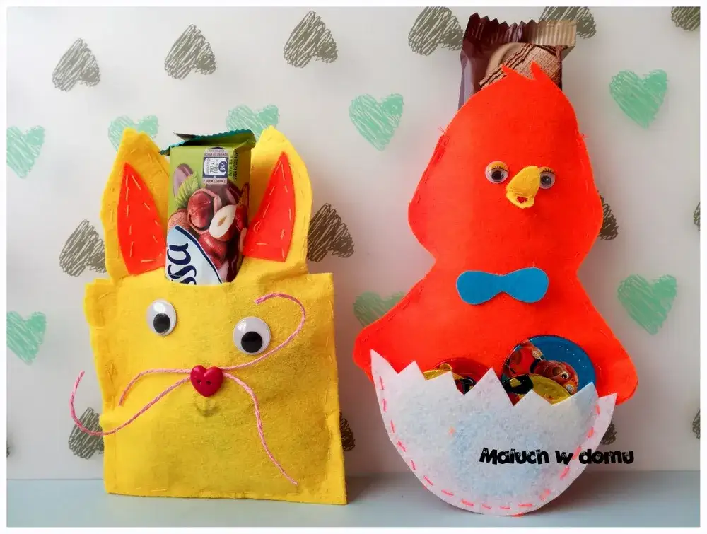 Filcowe kurczaczki i baranki DIY