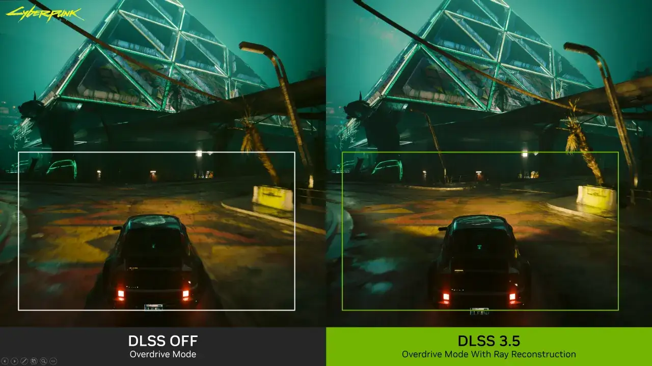Cyberpunk 2077 DLSS porównanie