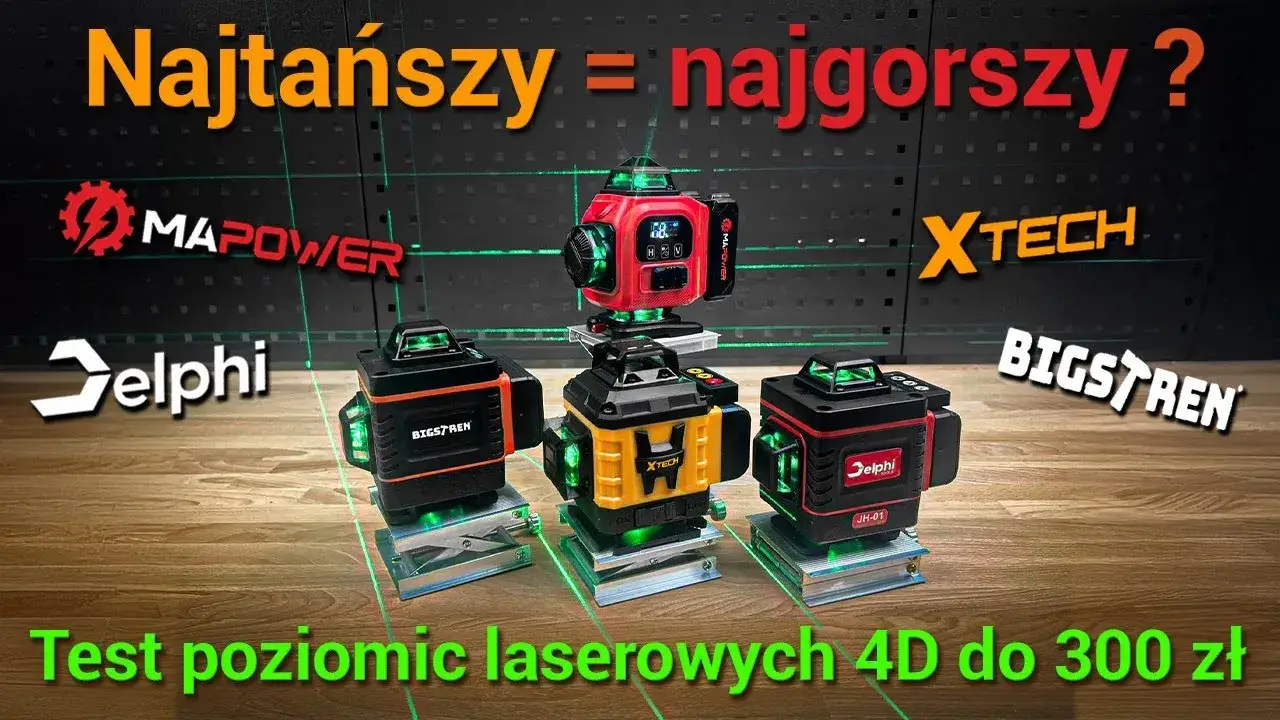 Zdjęcie Najlepsza poziomica laserowa - uniknij błędów przy wyborze!
