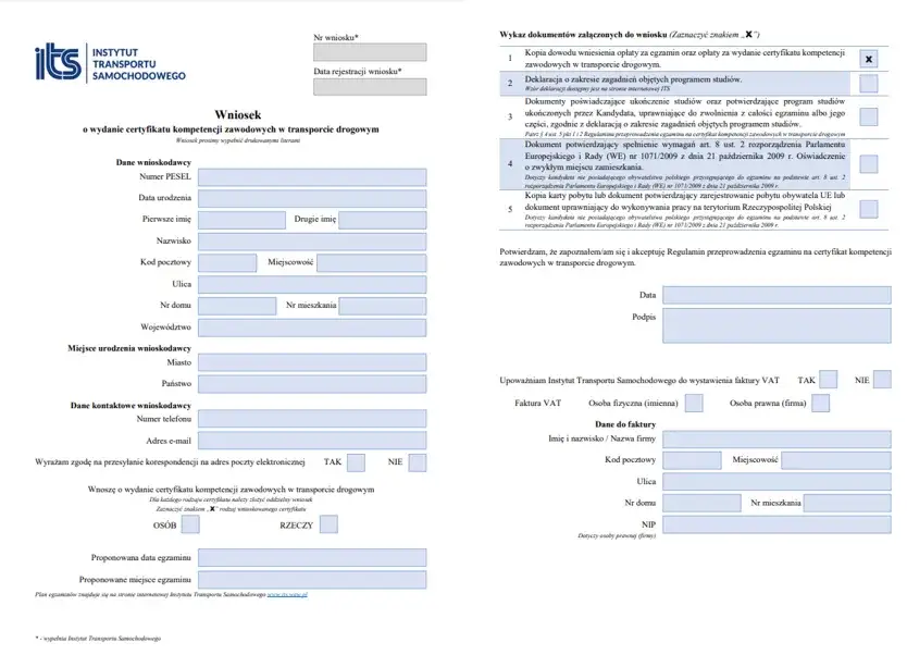 Egzamin państwowy Certyfikat Kompetencji Zawodowych