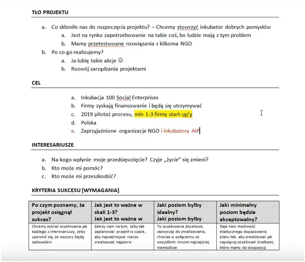 Wzór karty projektu edukacyjnego