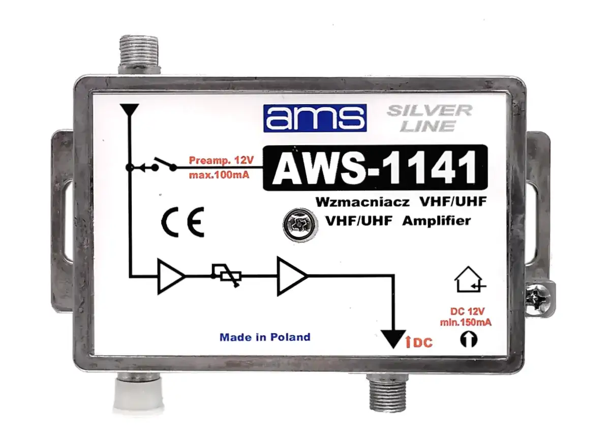 Wzmacniacz antenowy AMS DVB-T2