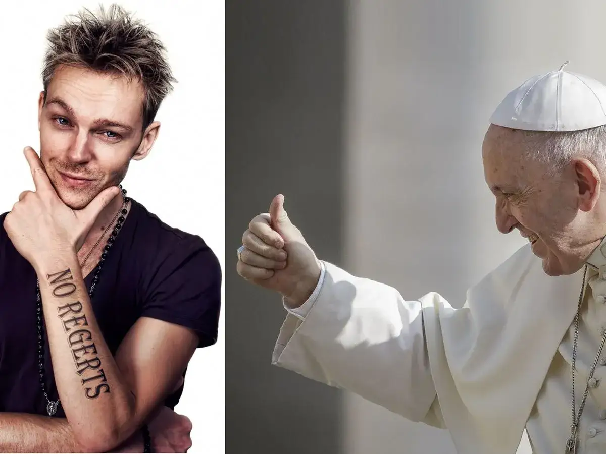 Mężczyzna z tatuażem 