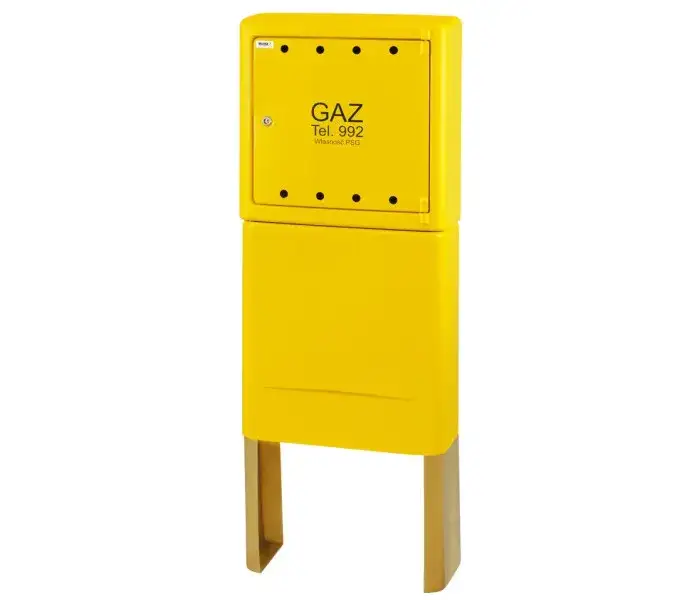 Szafka gazowa na zewnątrz domu