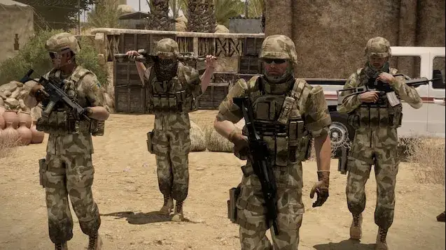 Arma 3 Livonian Defence Force uzbrojenie Promet