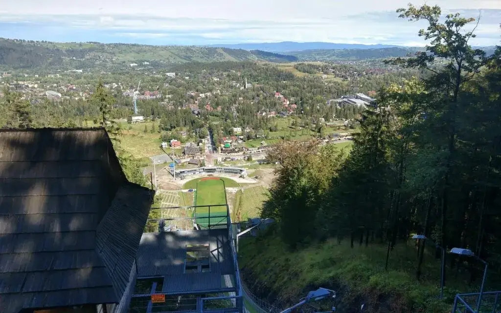 Wielka Krokiew skocznia widok z g&oacute;ry