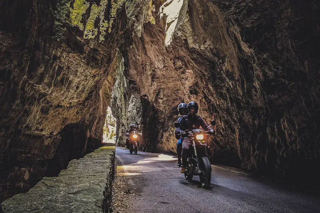 Strada della Forra motocykl