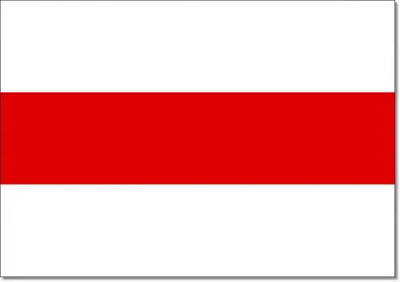 Flaga Białorusi oficjalna i historyczna obok siebie