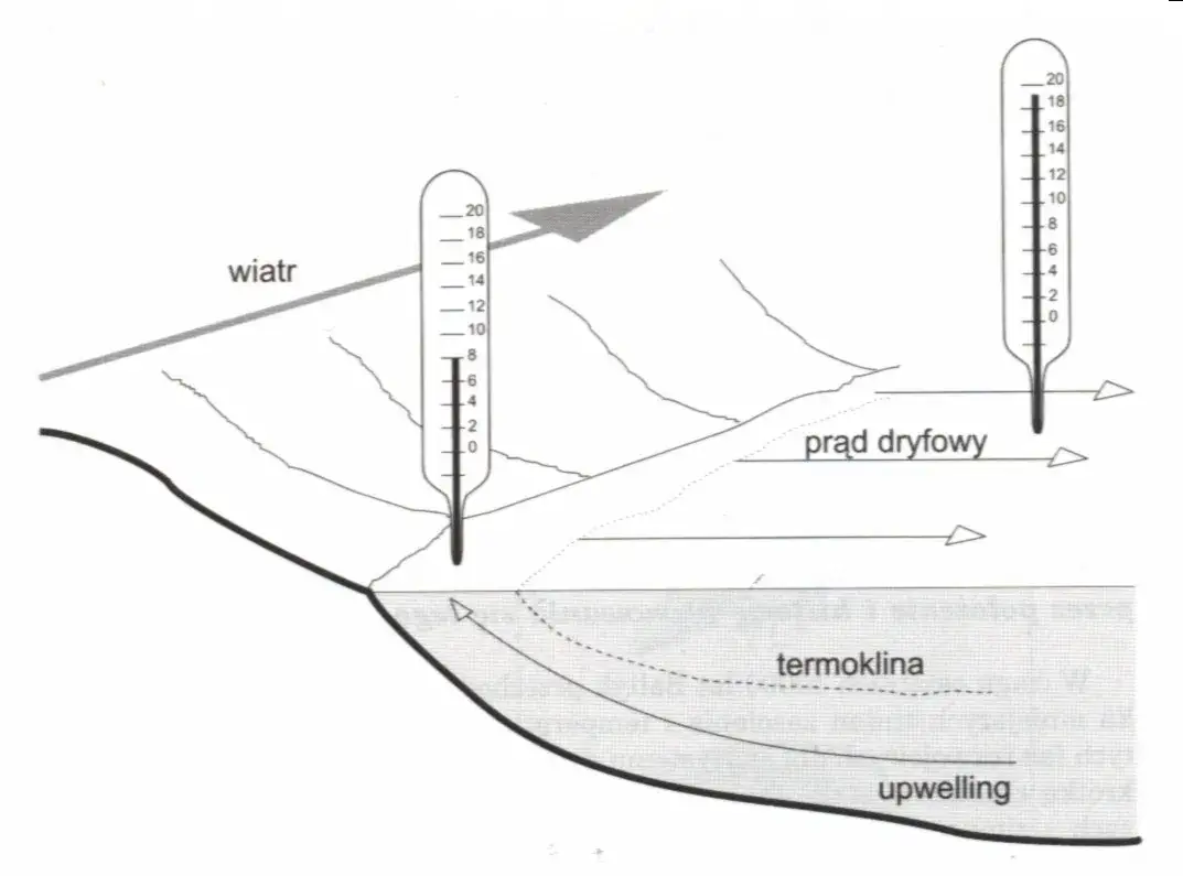 Upwelling Bałtyk schemat