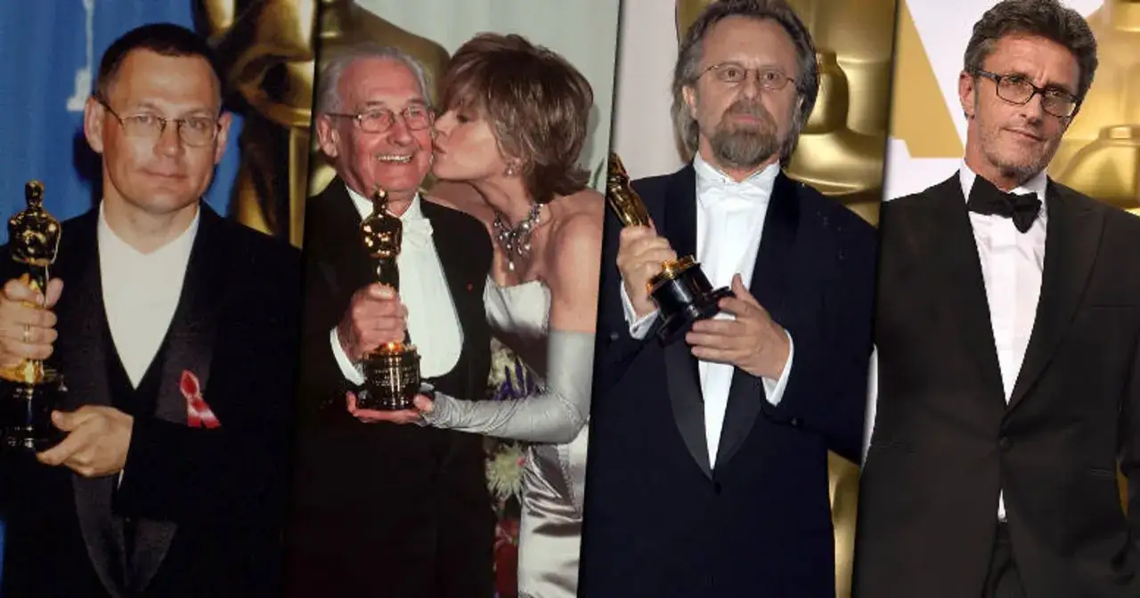 Czterech znanych reżyserów polskich z Oscarami: Roman Polański, Andrzej Wajda, Krzysztof Kieślowski i Paweł Pawlikowski.