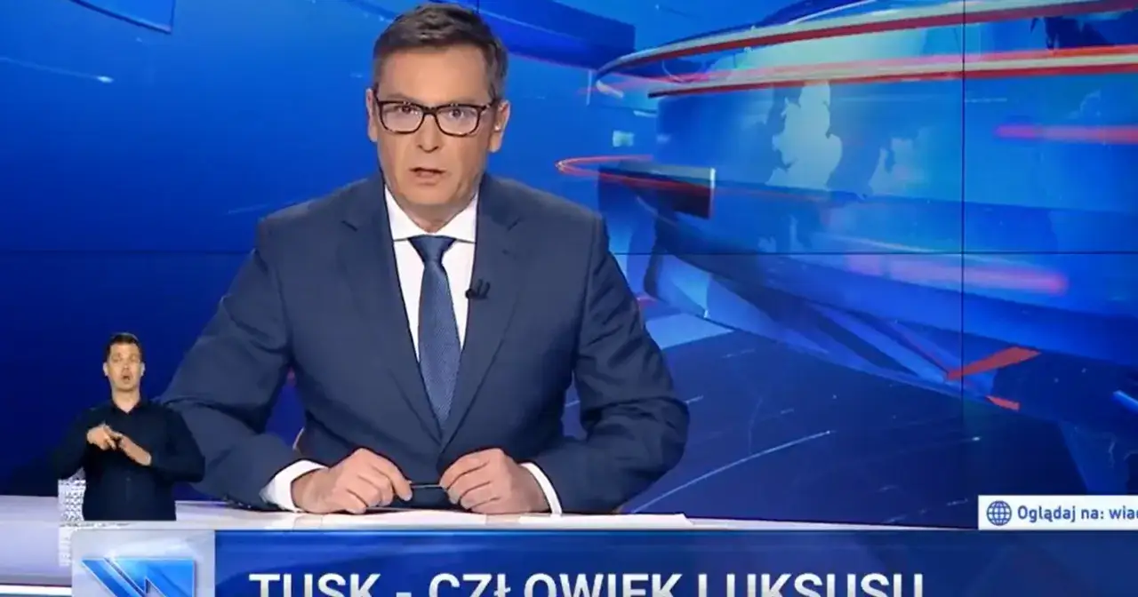 Wiadomości TVP materiał o butach Tuska