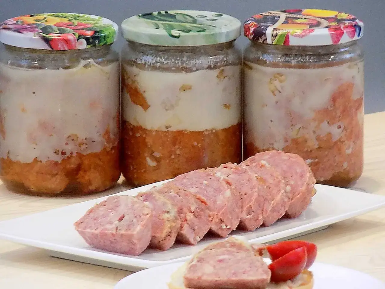 Domowa kiełbasa w słoikach