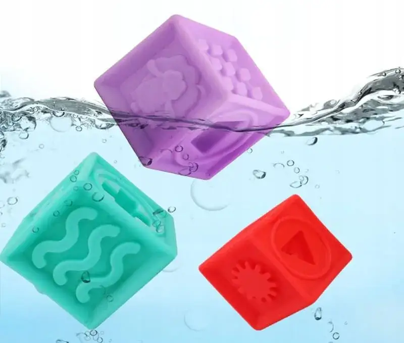 Gumowe klocki sensoryczne dla niemowląt porównanie